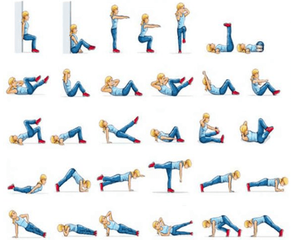 Exercises lose weight at home